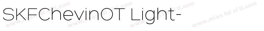 SKFChevinOT Light字体转换